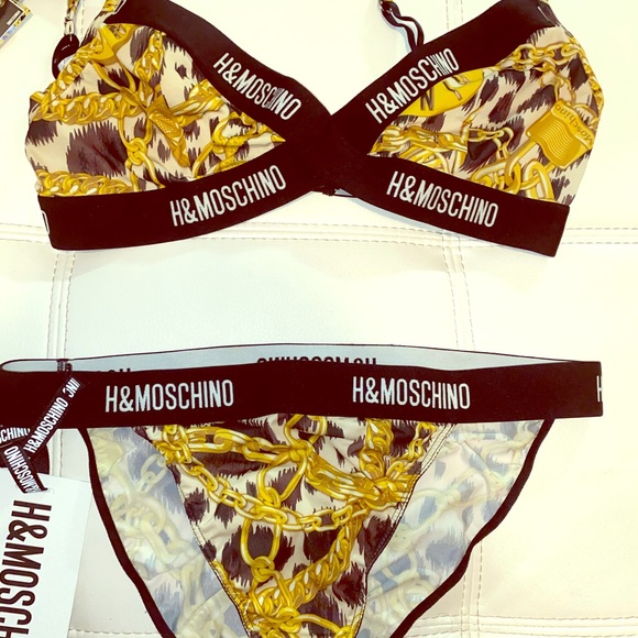 moschino bathing suit two piece